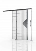 Vorschau: Schiebetür für Gittertrennwand ECONFENCE® BASIC LINE ZINK TS01 1400X2400mm Vorschau: Schiebetür für Gittertrennwand ECONFENCE® BASIC LINE ZINK TS01 1400X2400mm