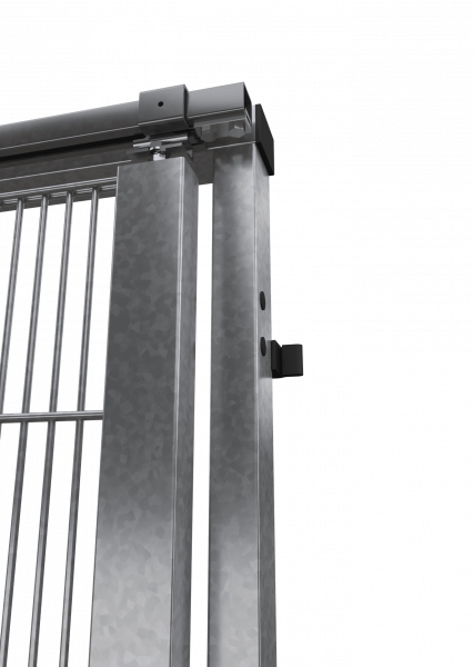 Schiebetür für Gittertrennwand ECONFENCE® BASIC LINE ZINK TS01 1400X2400mm