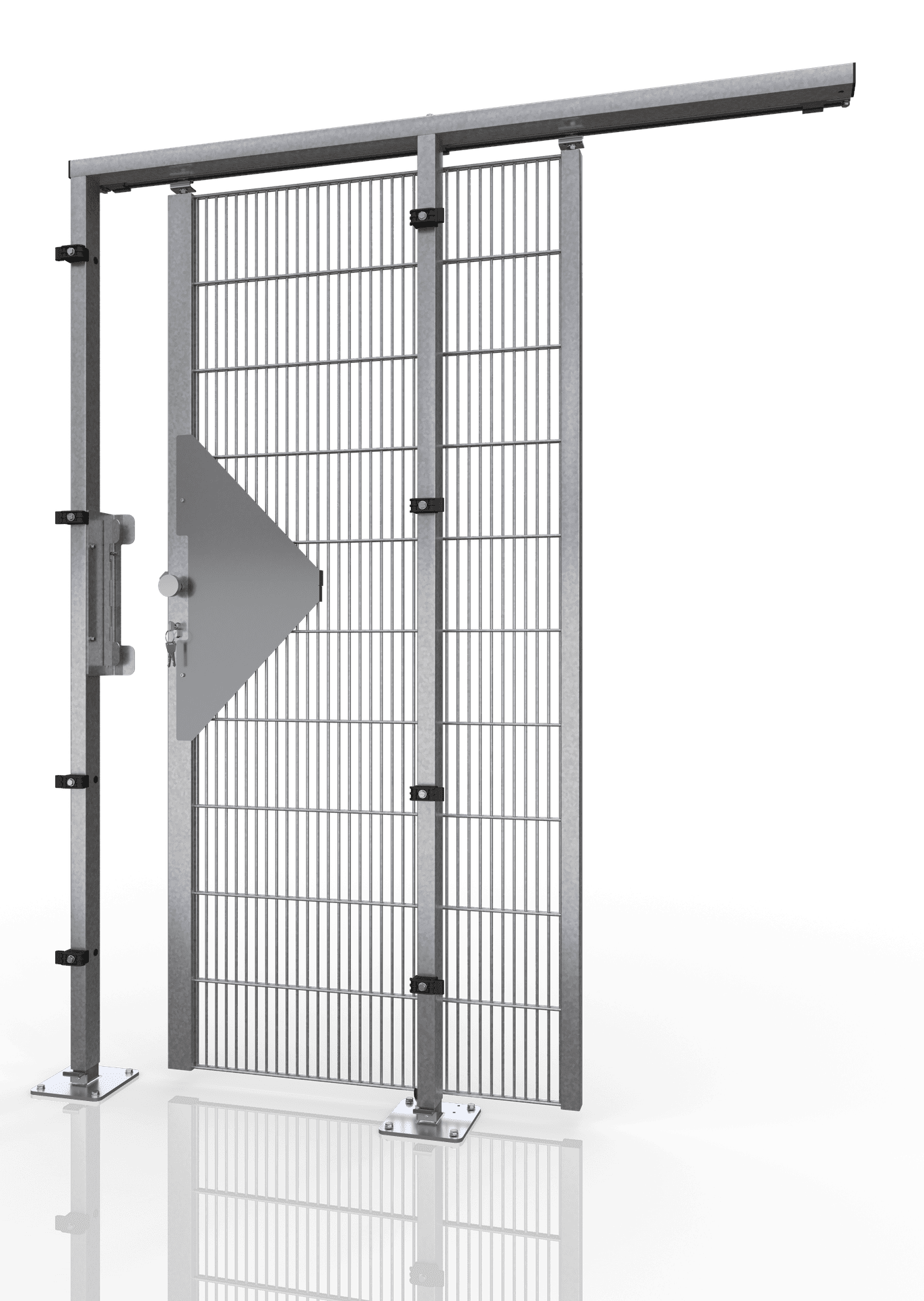 Schiebet r F r Gittertrennwand ECONFENCE BASIC LINE ZINK TS01 schiebet-r-f-r-gittertrennwand-econfence-basic-line-zink-ts01