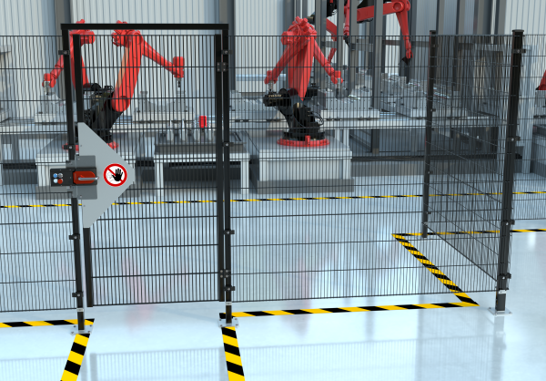Maschinen-Schutzgitter, SYSTEMBAUKASTEN ECONFENCE® BASIC LINE HÖHE 2000MM