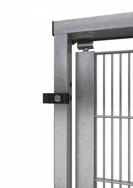 Schiebetür für Gittertrennwand ECONFENCE® BASIC LINE ZINK TS01 1400X2400mm