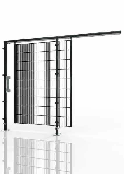 Schiebetür für Maschinen-Schutzgitter ECONFENCE® BASIC LINE GH01 1200x2000 RAL9005