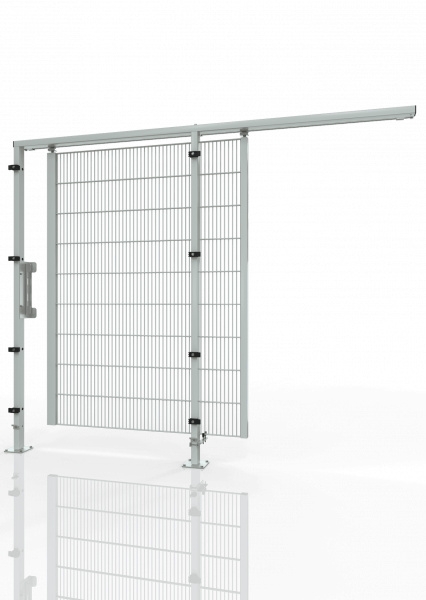 Schiebetür für Maschinen-Schutzgitter ECONFENCE® BASIC LINE GH01 1200x2200 RAL7035