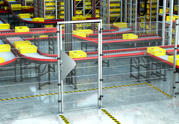 Gittertrennwand Systembaukasten ECONFENCE® BASIC LINE ZINK HÖHE 2000MM