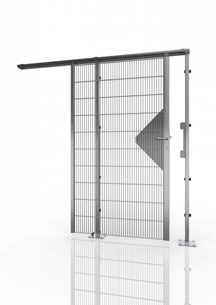 Schiebetür für Gittertrennwand ECONFENCE® BASIC LINE ZINK TS01 1400X2400mm