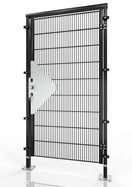 Drehtür für Maschinen-Schutzgitter ECONFENCE® BASIC LINE TS01 1000x2000 RAL9005