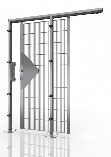 Schiebetür für Gittertrennwand ECONFENCE® BASIC LINE ZINK TS01 800X2000mm