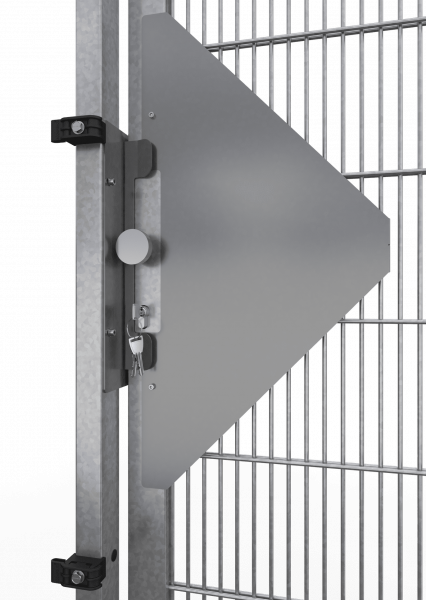 Schiebetür für Gittertrennwand ECONFENCE® BASIC LINE ZINK TS01 1400X2400mm